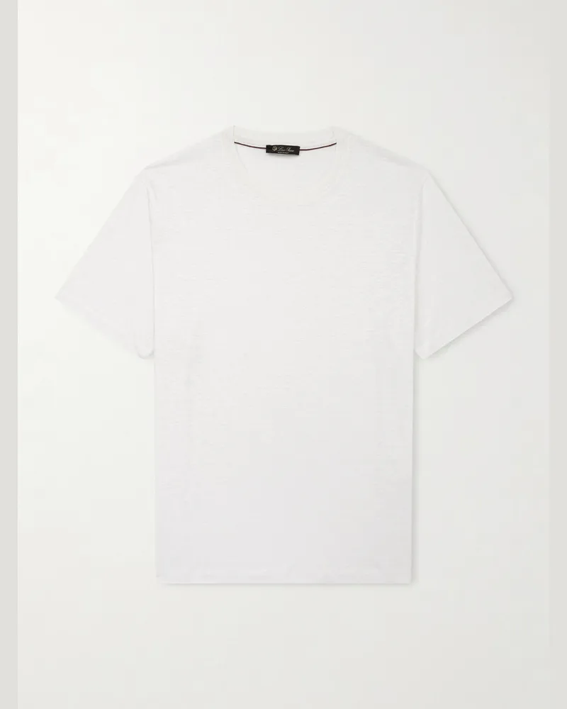 Loro Piana Linen T-Shirt White