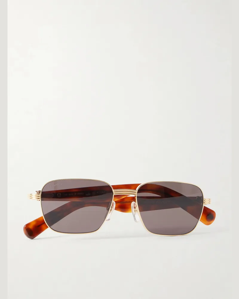 Cartier Première De Cartier D-Frame Recycled-Acetate and Gold-Tone Sunglasses Gold
