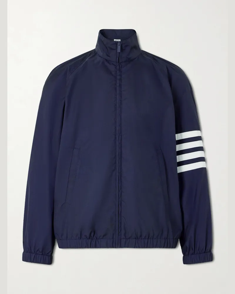 Thom Browne Striped Ripstop Track Jacket Blue