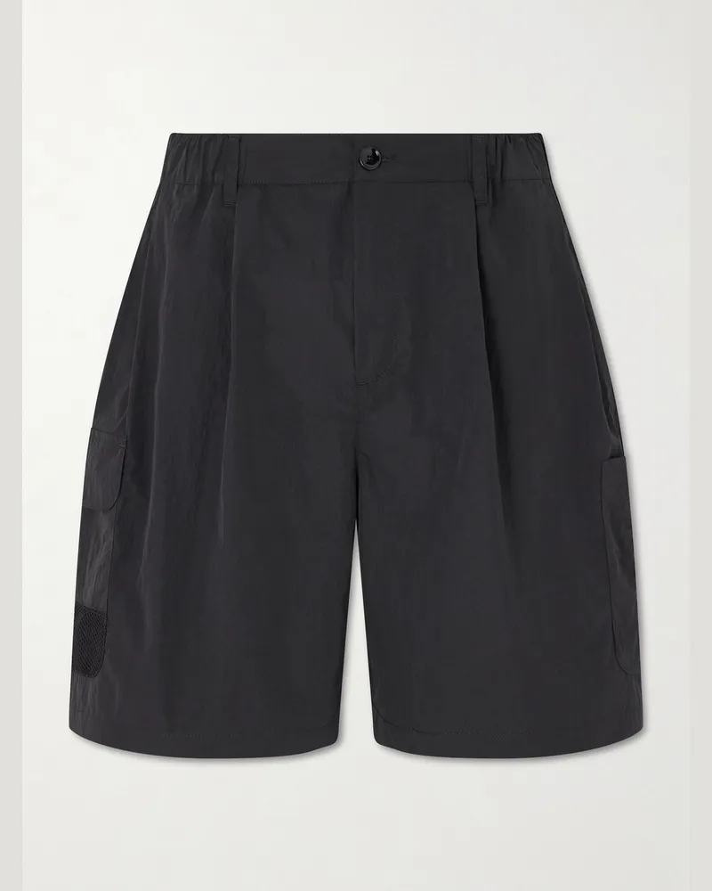 A Kind Of Guise Quito Straight-Leg Shell Drawstring Shorts Black