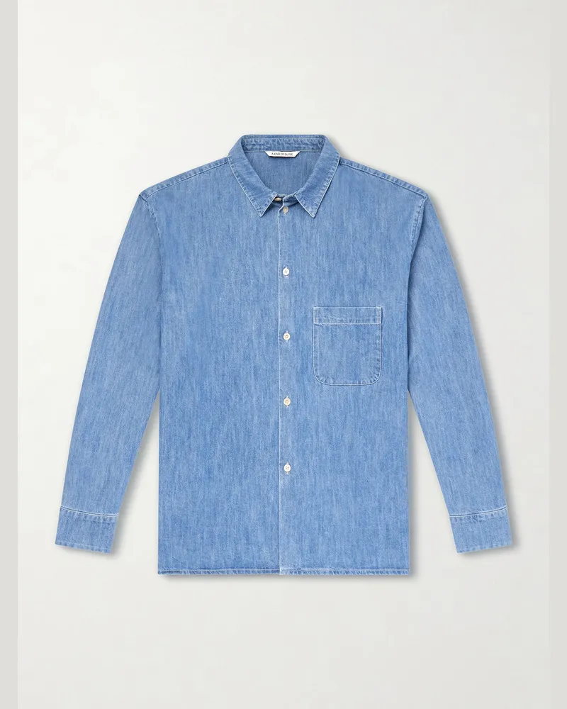 A Kind Of Guise Gusto Jeanshemd aus einer Baumwollmischung Blau