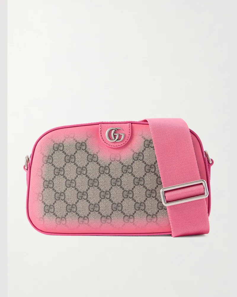 Gucci GG Icon Umhängetasche aus bedrucktem Leder Neutral