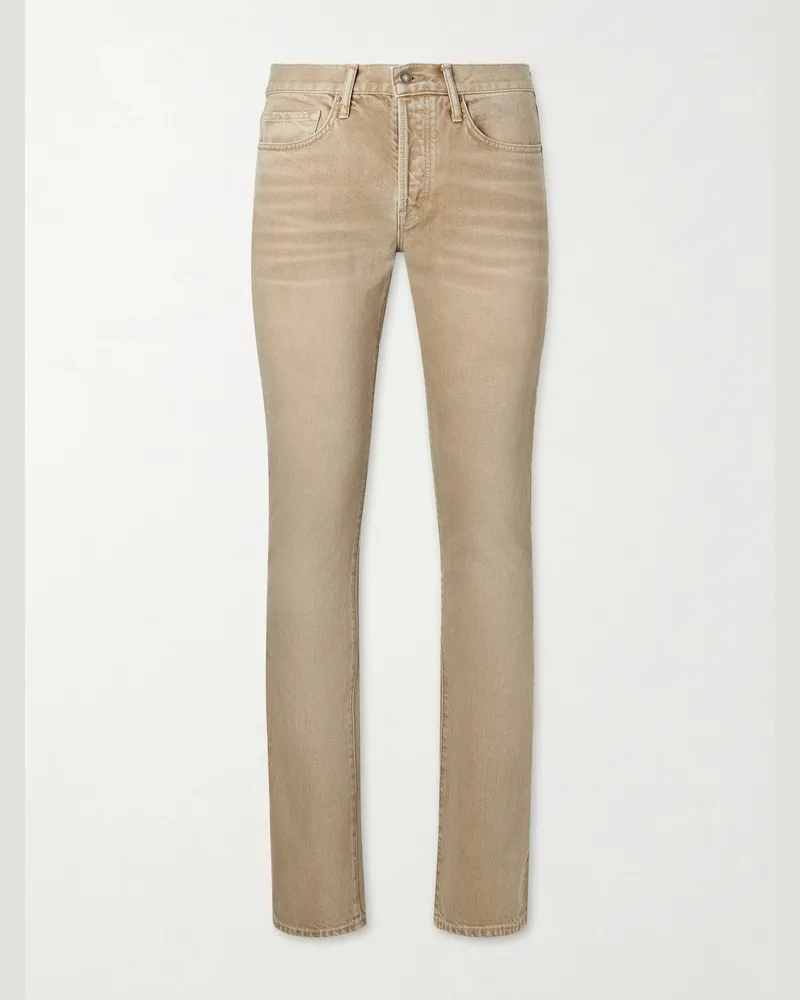 Tom Ford Straight-Leg Jeans Neutrals