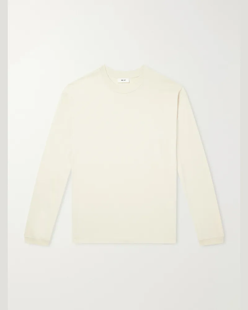 NN 07 Lionel Ls 30041 Cotton-Jersey T-shirt Neutrals