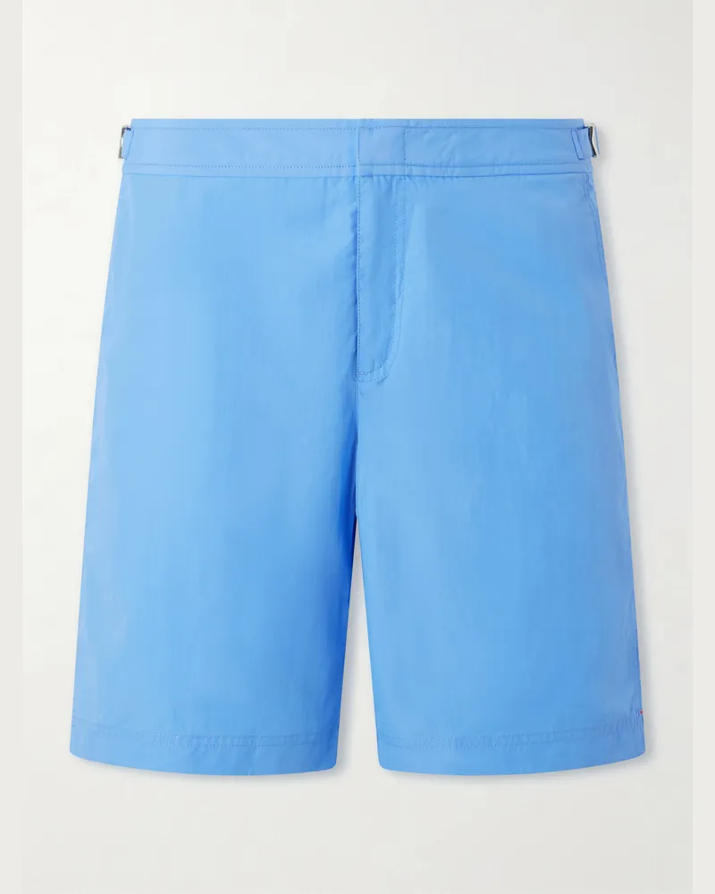 Orlebar Brown Dane II Straight-Leg Mid-Length Swim Shorts Blue