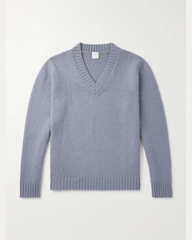 Eleventy Pullover aus Wolle Blau