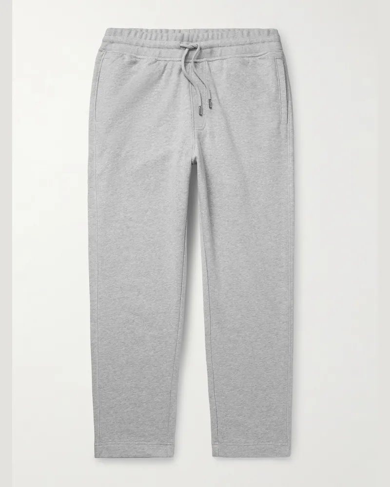 MR P. Slim-Fit Organic Cotton-Jersey Sweatpants Gray