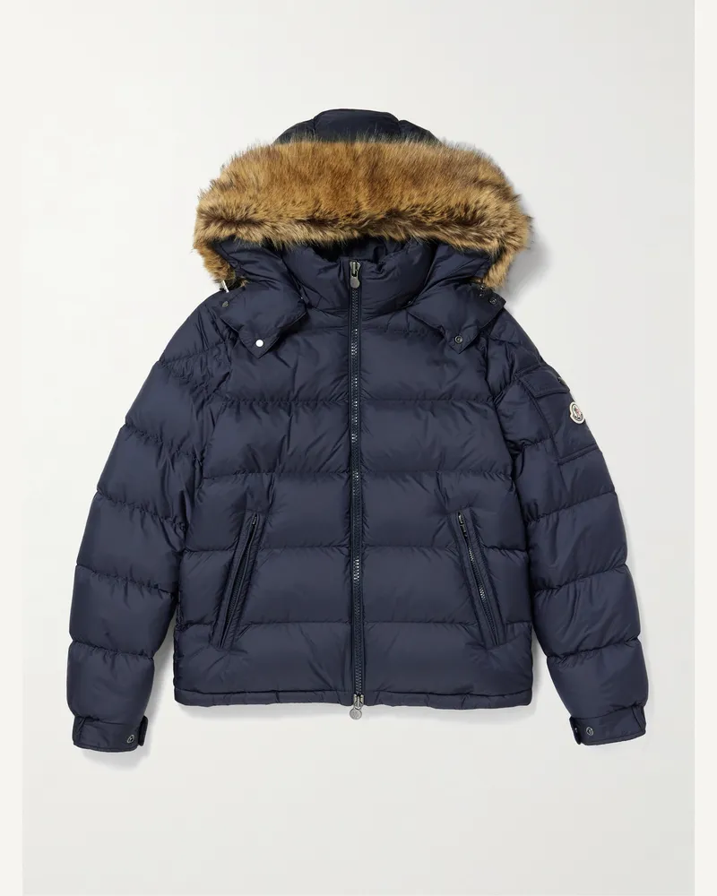 Moncler Mayaf Quilted Shell Down Jacket Blue
