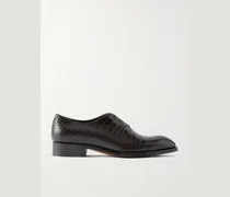 Elkan Croc-Effect Leather Oxford Shoes