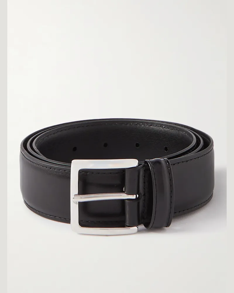 Anderson's 3.5cm Leather Belt Black