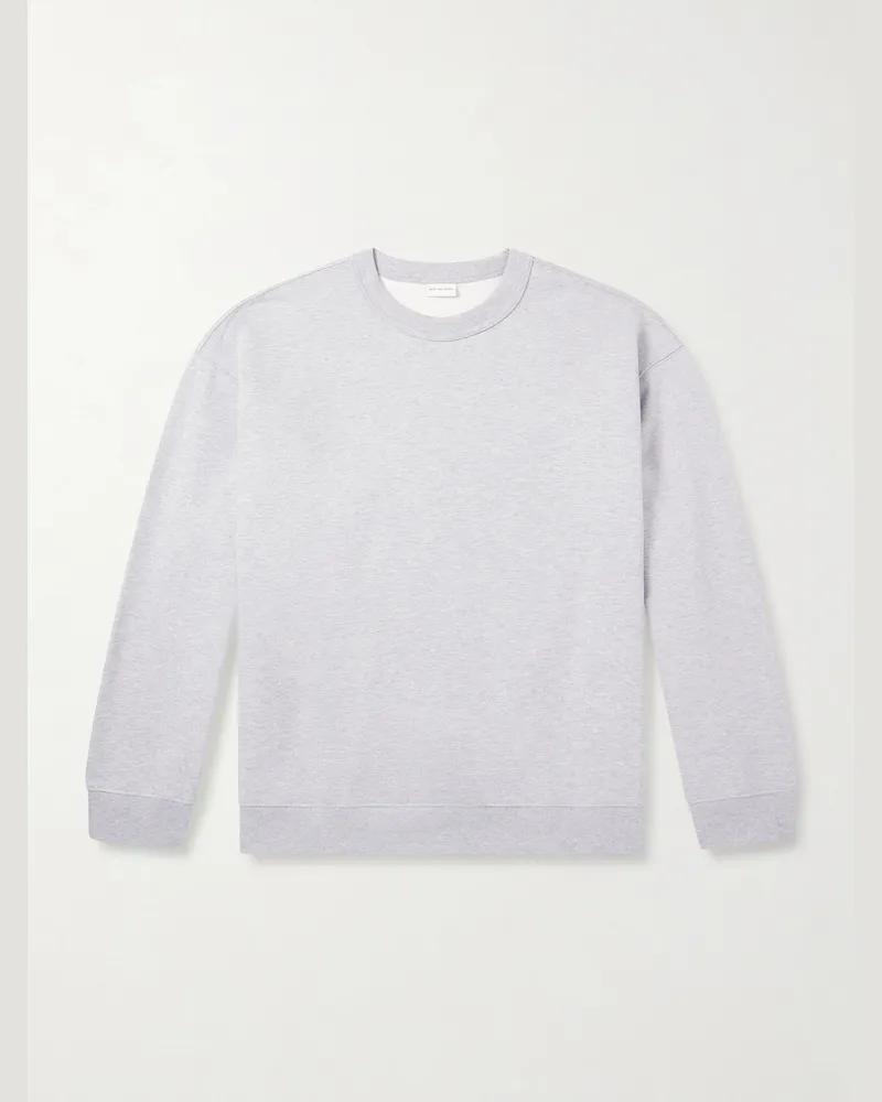 Dries van Noten Sweatshirt aus Baumwoll-Jersey Grau