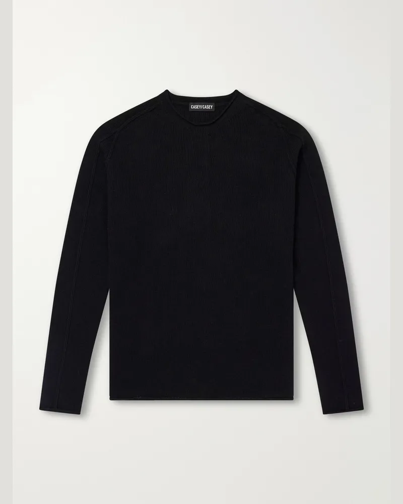 Casey Casey Merino Wool and Cashmere-Blend Sweater Black