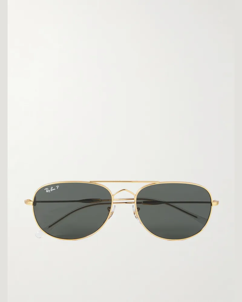 Ray Ban Bain Bridge goldfarbene Pilotensonnenbrille Gold