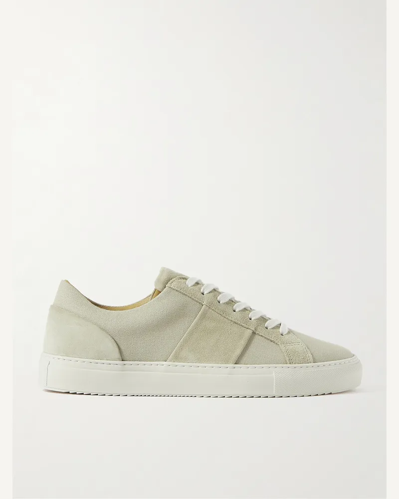 MR P. Alec Sneakers aus Canvas mit Velourslederbesatz Neutral