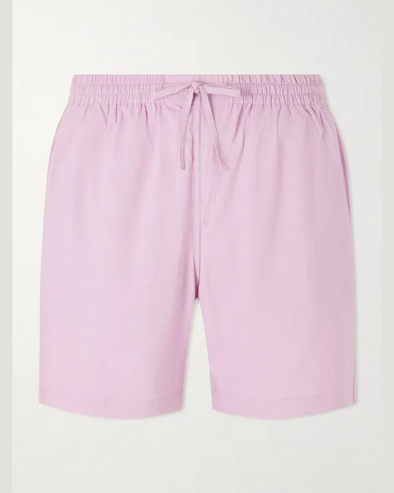 KARDO Olbia Straight-Leg Cotton Drawstring Shorts Pink
