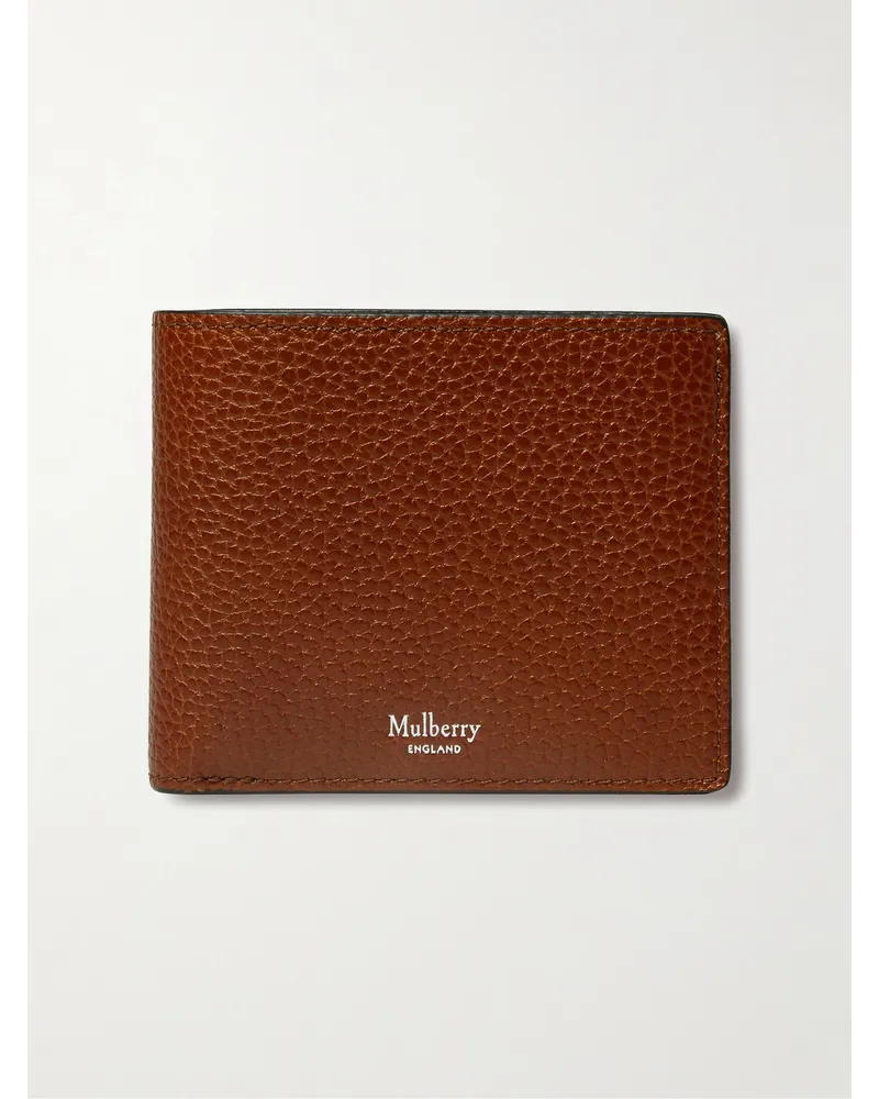 Mulberry Portemonnaie aus vollnarbigem Leder Braun