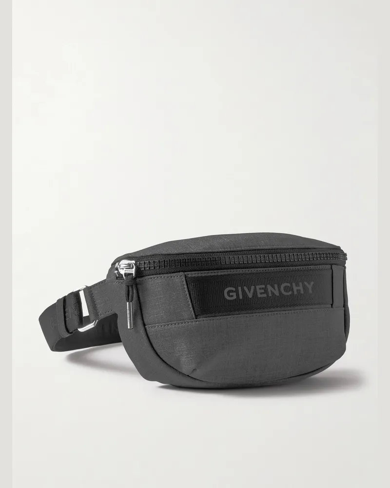 Givenchy G-Trek Gürteltasche aus Ripstop mit Webband und Logoapplikation Schwarz