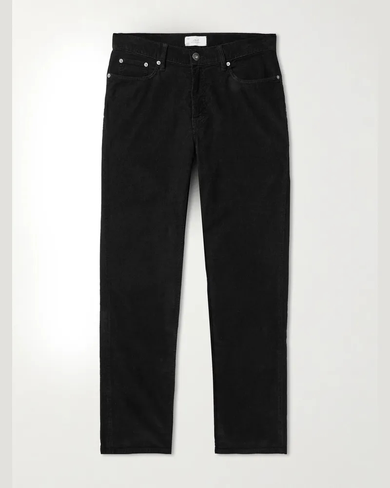 MR P. Samuel gerade geschnittene Cordhose aus einer Baumwollmischung Schwarz