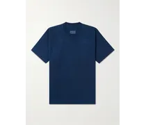 T-Shirt aus Baumwoll-Jersey in Indigo-Färbung