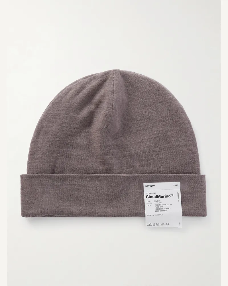 Satisfy Beanie aus CloudMerino™-Material Lila