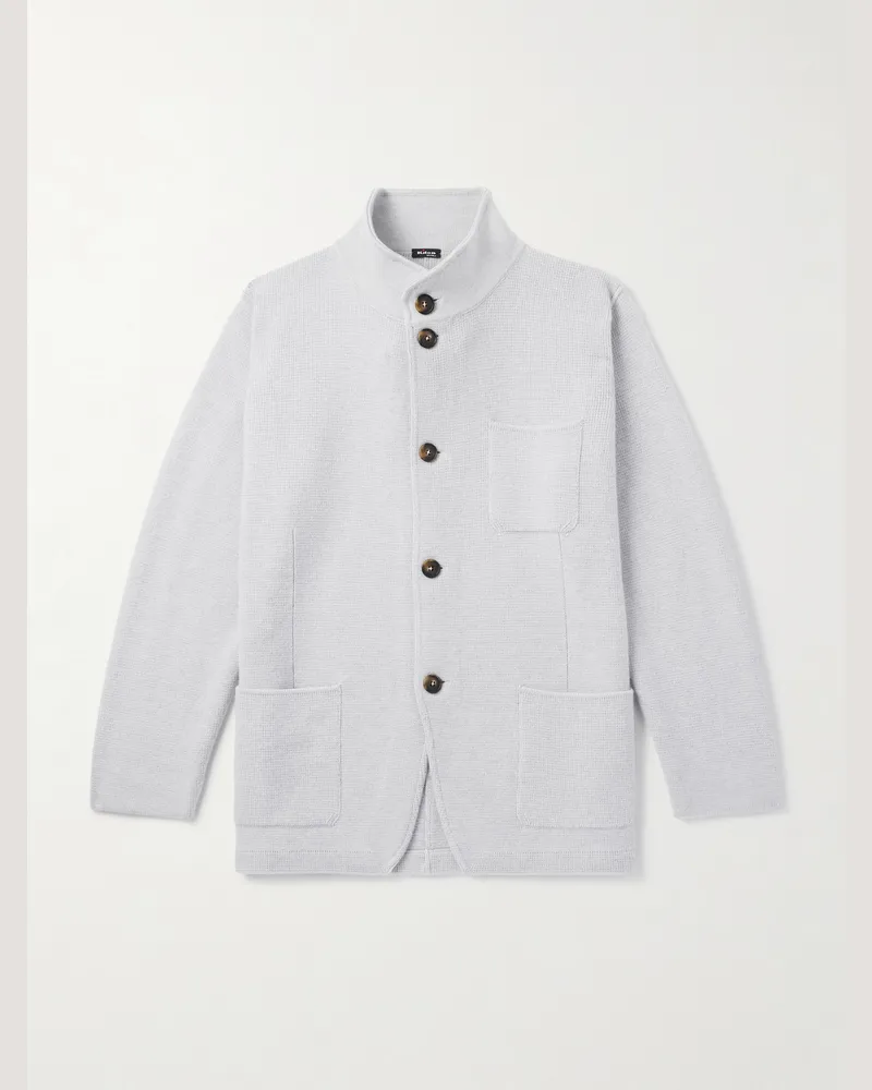 Kiton Cardigan aus Kaschmir Grau