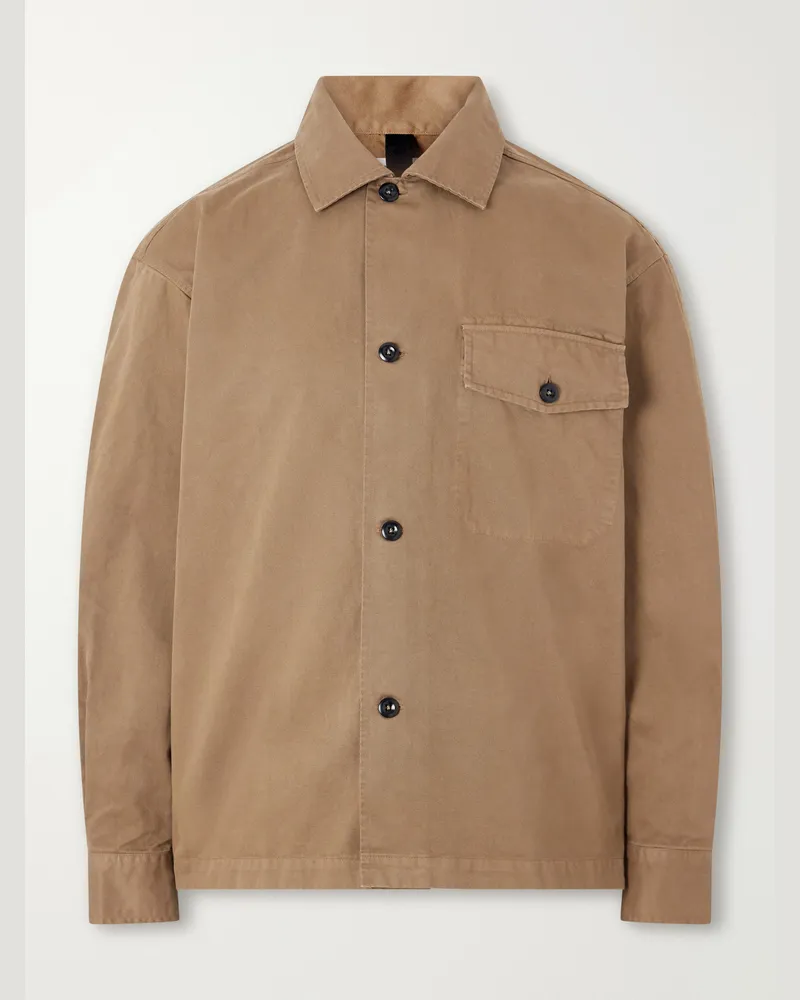 Margaret Howell MHL. Cotton-Twill Overshirt Brown