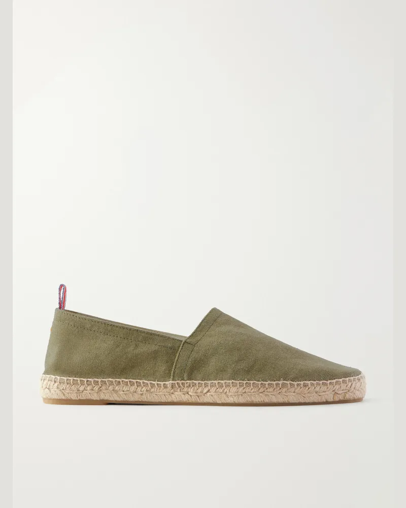 Castañer Pablo Canvas Espadrilles Green