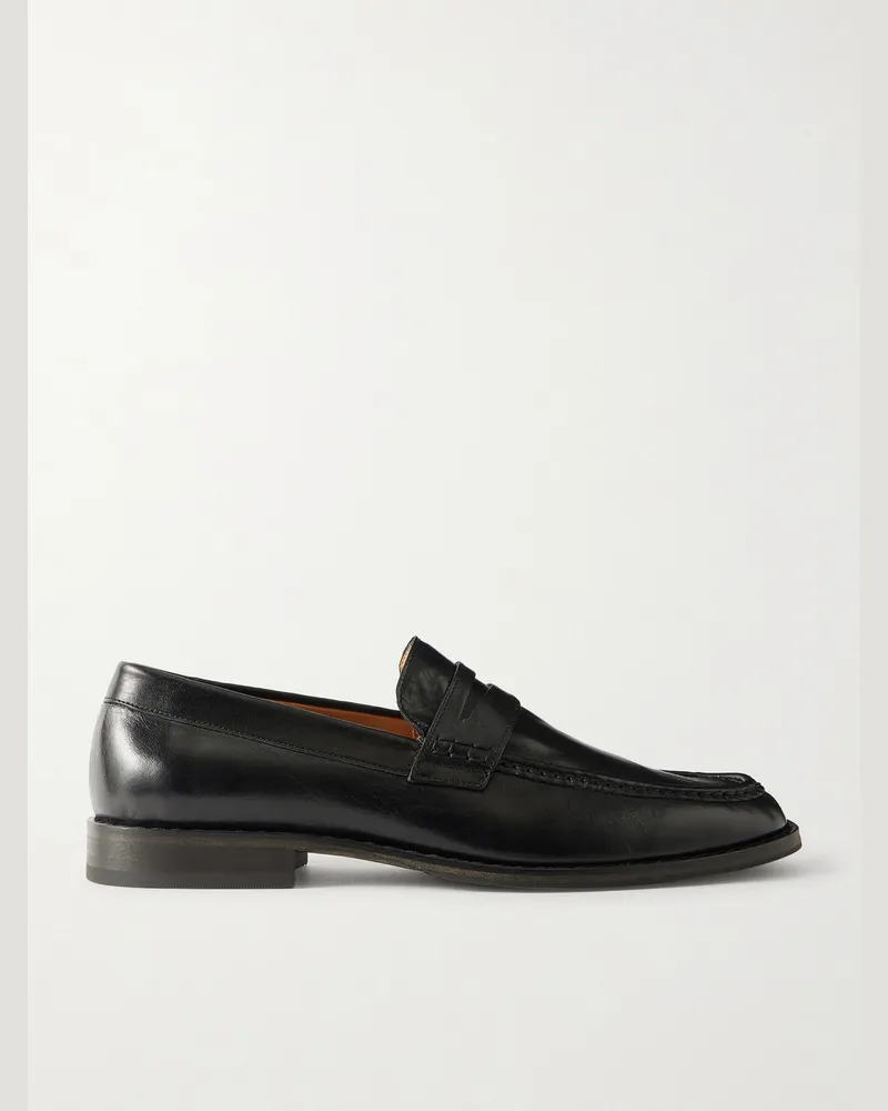 Our Legacy Light Leather Loafers Black