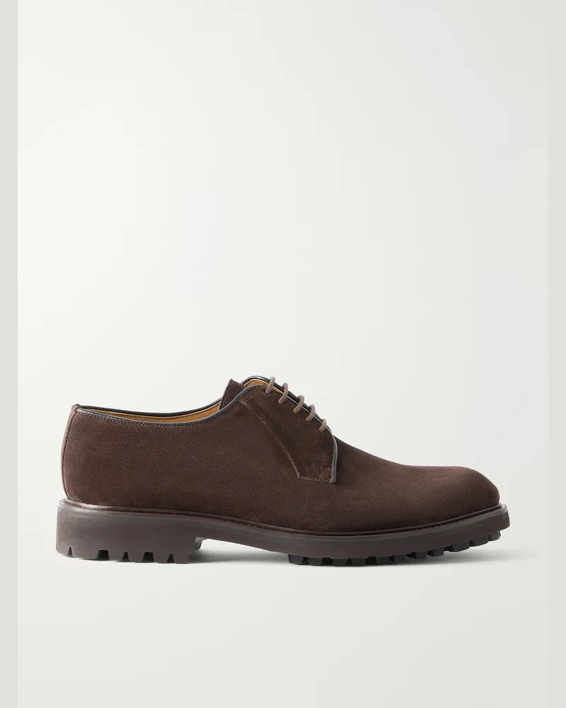 MR P. Suede Derby Shoes Brown