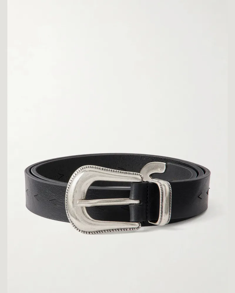 A Kind Of Guise 2 cm Leather Belt Black
