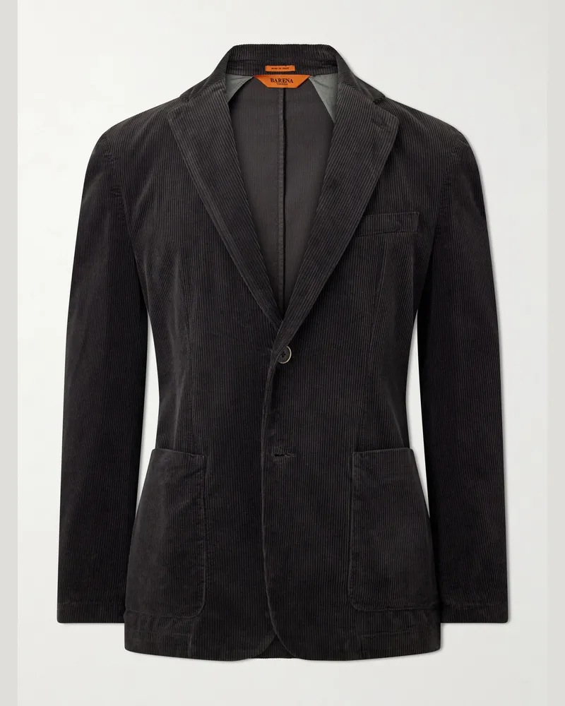 BARENA Cotton-Blend Corduroy Blazer Brown