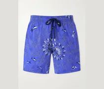 Mistral Embroidered Straight-Leg Swim Shorts