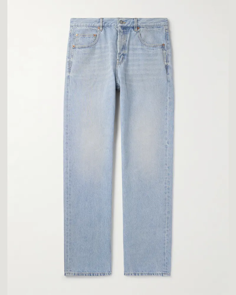 Saint Laurent Straight-Leg Jeans Blue