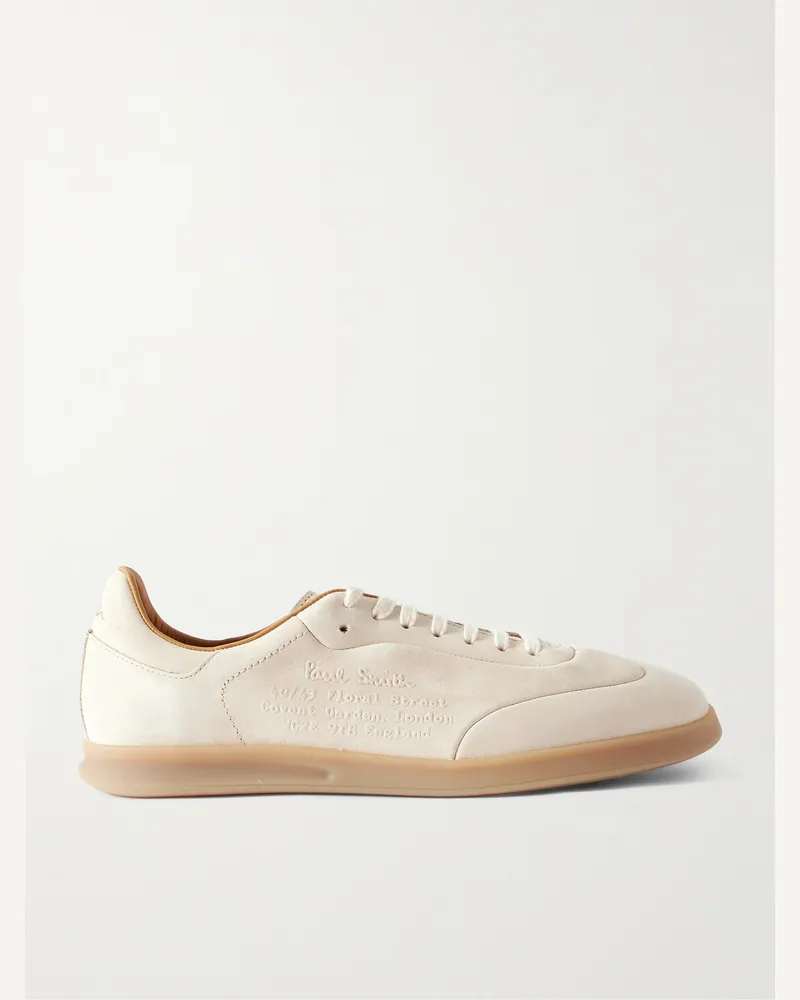 Paul Smith Bailey Logo-Embossed Nubuck Sneakers Neutrals