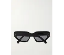 Sonnenbrille mit Cat-Eye-Rahmen aus Azetat