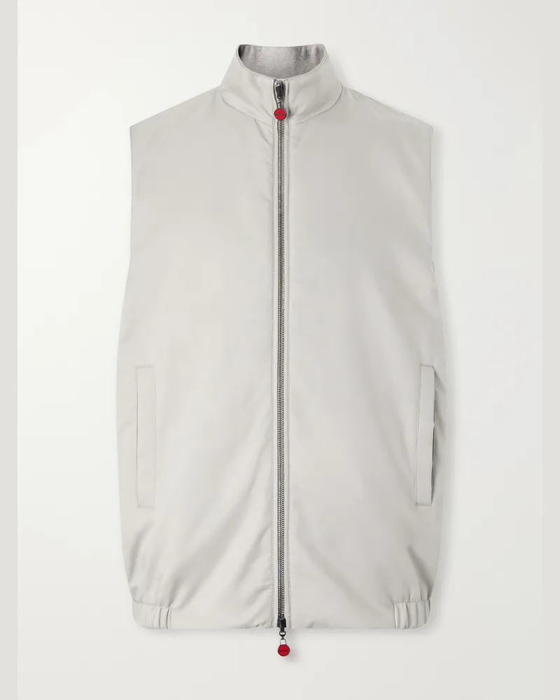 Kiton Reversible Shell Gilet Neutrals