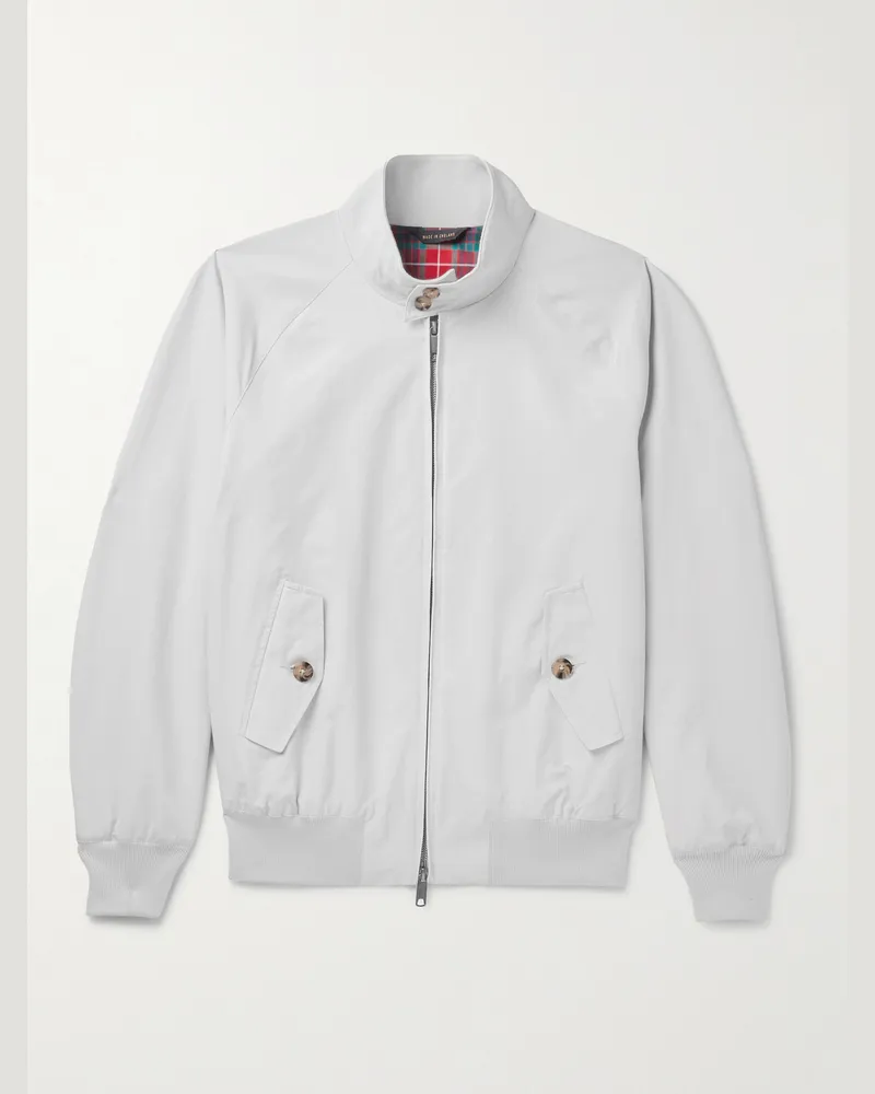Baracuta G9 Harrington-Jacke aus einer Baumwollmischung Grau