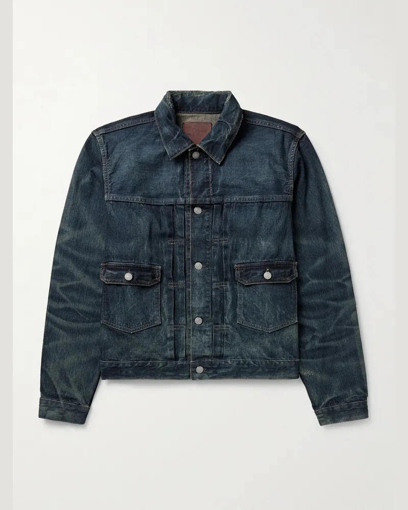 RRL Type 2 Denim Trucker Jacket Blue