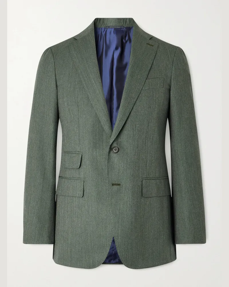 Sid Mashburn Kincaid No. 3 Sakko aus Wolle Grün