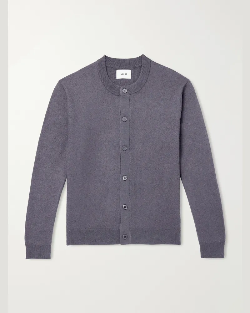 NN 07 Jasper Crew 60062 Wool Cardigan Gray