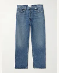 AGOLDE 90's gerade geschnittene Jeans in Distressed-Optik Blau