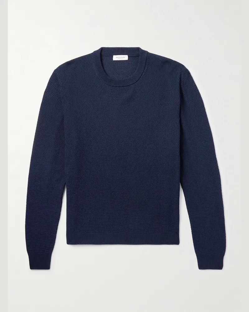 Miles Leon Elio Pullover aus Biobaumwolle Blau