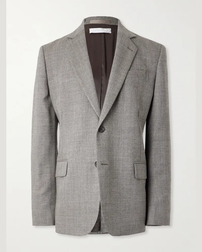 Our Legacy Ceremony Oversized-Sakko aus strukturierter Wolle Grau
