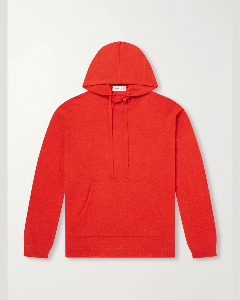 Casey Casey Knitted Hoodie Red