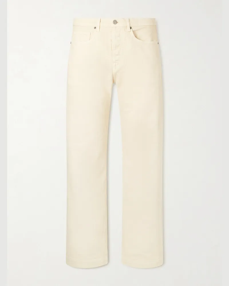 Massimo Alba Oceano Straight-Leg Jeans Neutrals