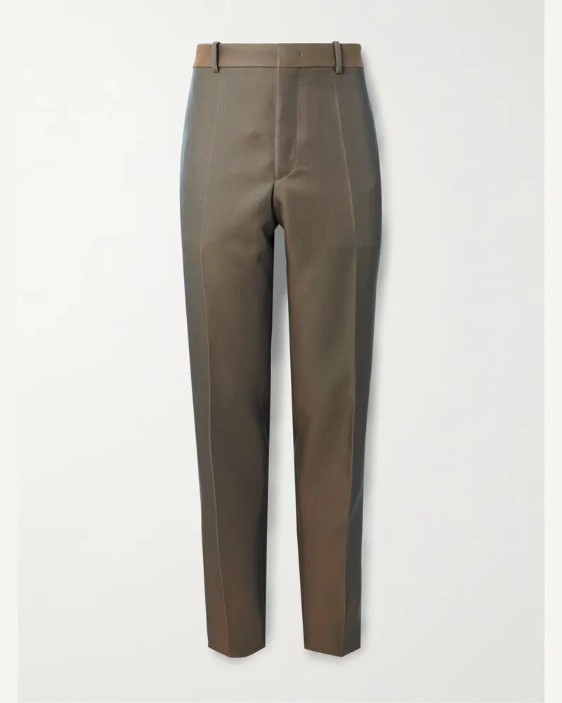 Jil Sander Gerade geschnittene Hose aus Twill aus einer Schurwollmischung Neutral