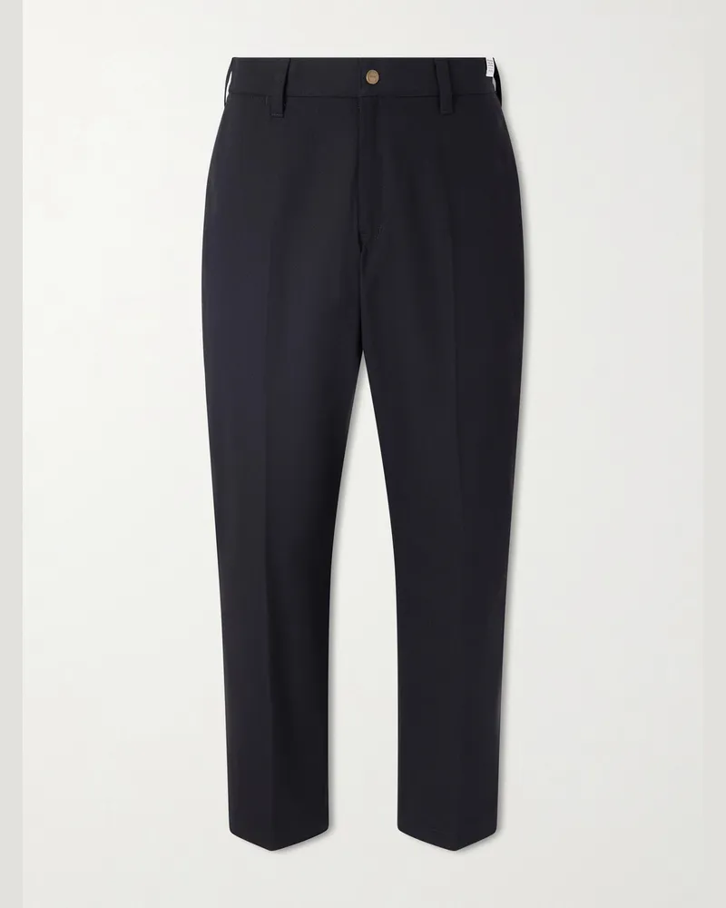Neighborhood Wide-Leg Twill Trousers Black