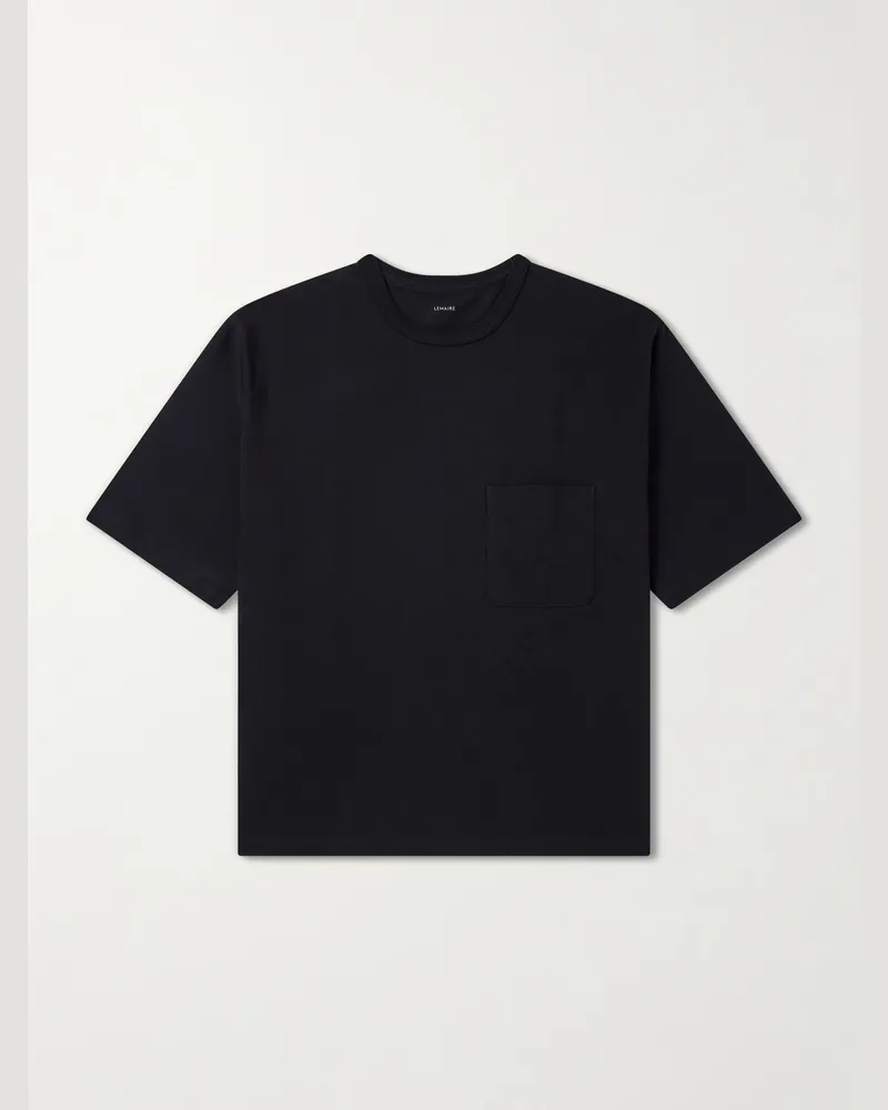 Christophe Lemaire Cotton Jersey T-Shirt Black