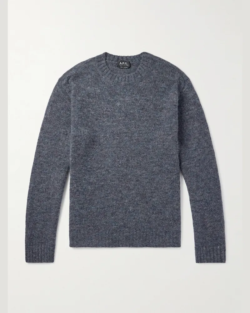 A.P.C. Lucas Pullover aus gebürstetem Strick Grau