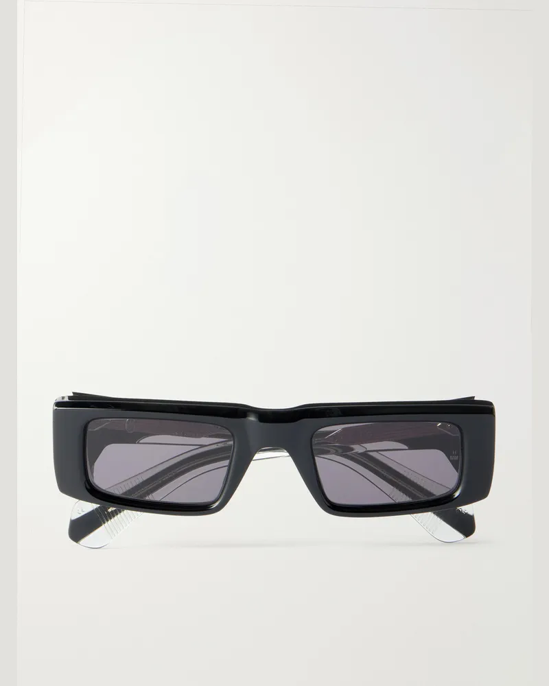 Jacques Marie Mage Rimbaud Square-Frame Acetate Sunglasses Black